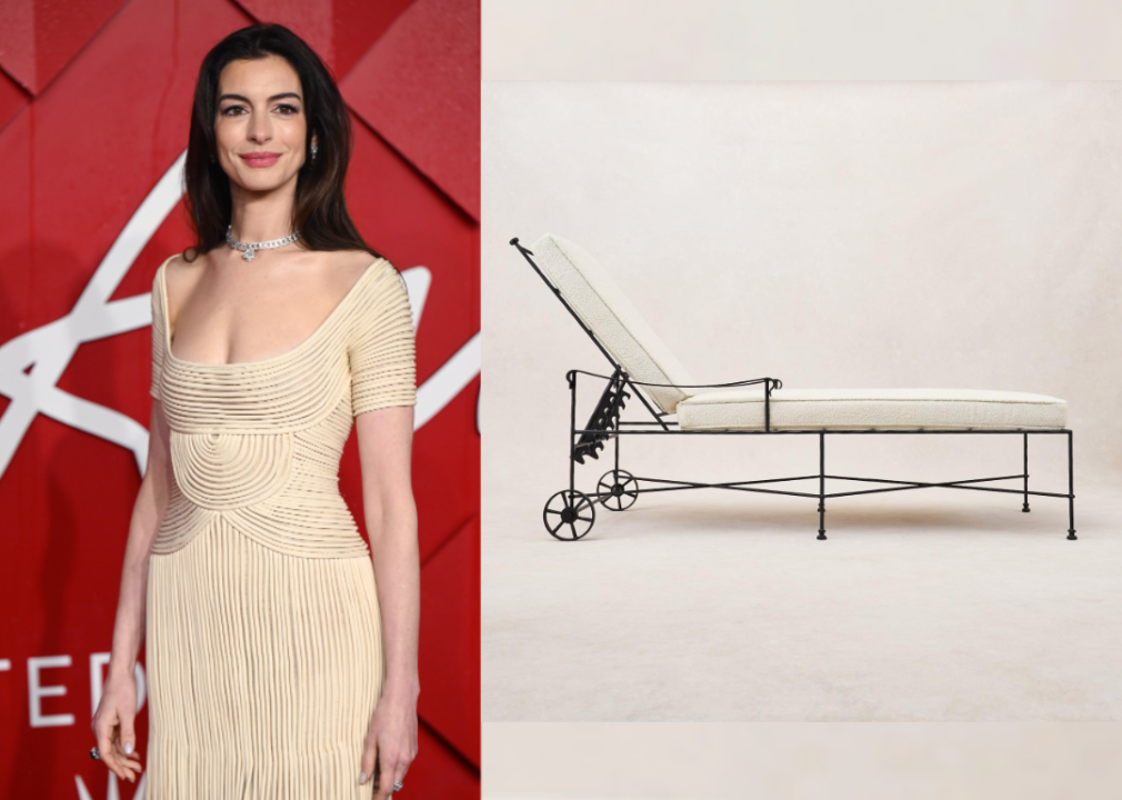 5. Anne Hathaway - Provence Chaise Lounge